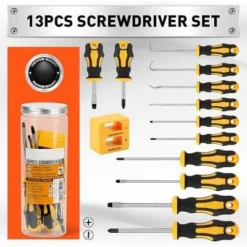 Itopfox 13-Piece Screwdriver Set With Magnetic Tips, Phillips & Flat Heads, Precision Hook For Fastening, Loosening, Automotive & Household Use -Kitchen Chef GUEST bf56807f 06c9 4d78 a025 b606c617f5ed