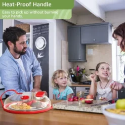 Itopfox Microwave Splatter Cover With Built-in Steamer - Steam Guard For Even Heating, Prevents Splashes, Durable Handle, Keeps Food Moist & Fresh -Kitchen Chef GUEST bf702a8f bee9 442c b992 b4675569a2ca