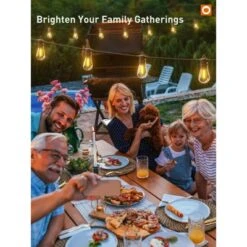 Itopfox 100FT LED Outdoor String Lights With Remote, Dimmable Patio Lights, Timer & 3 Lighting Modes, 32 Shatterproof Edison Bulbs, Waterproof -Kitchen Chef GUEST bf7d6b76 53bc 4586 9ed7 84844b8ebb54