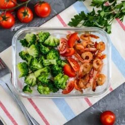 Itopfox Extra Large Glass Food Storage And Baking Containers Set With Airtight Lids, Microwave, Oven, Freezer And Dishwasher Safe -Kitchen Chef GUEST bfa21718 3982 4c02 86f2 892dd683bd11