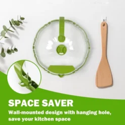 Itopfox Microwave Splatter Cover With Water Steamer And Handle, BPA Free & Dishwasher Safe Splatter Guard Kitchen Gadgets For Gifts (Green, 1 Pack) -Kitchen Chef GUEST c0361c3c 2d3a 4770 887c e3e75bc0a323