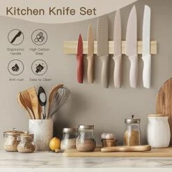 Itopfox 13-Piece Kitchen Knife Set With Anti-Rust Coating, Dishwasher Safe Stainless Steel Chef Knives, Includes 6 Blade Guards, Perfect Holiday Gift -Kitchen Chef GUEST c0fd619a 695a 4e91 b552 328652dc2ba8