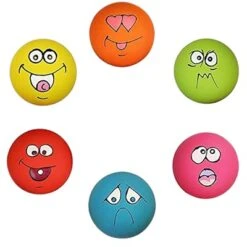 Itopfox Smile Face Squeaky Dog Toys, Soft Latex Squeak Balls For Small Dogs & Puppies, Fun Chew Toy Set Of 6, Non-Toxic & Easy To Clean -Kitchen Chef GUEST c168683a 4542 4237 a4d7 a093f022a04b