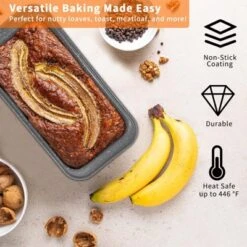 Itopfox 5-Piece Nonstick Bakeware Set With Grey Marble Coating, Carbon Steel Baking Pans For Oven, Includes Round & Square Cake Pan, Muffin Tin 13 Itopfox 5-Piece Nonstick Bakeware Set With Grey Marble Coating, Carbon Steel Baking Pans For Oven, Includes Round & Square Cake Pan, Muffin Tin -Kitchen Chef GUEST c2c04c54 f1f9 4f01 a321 cf02068c52e6