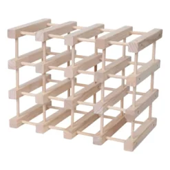 Itopfox Wooden Stackable Wine Rack For Countertop Or Floor - Freestanding Cabinet Holds 20 Bottles -Kitchen Chef GUEST c2dc2faa afe3 43af 9a92 62eec3a83279
