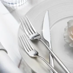 Itopfox 40-Piece Stainless Steel Flatware Set, Includes Forks Knives Spoons For Home Kitchen Restaurant Wedding, Dishwasher Safe, Premium Tableware -Kitchen Chef GUEST c3445e2e eee8 4383 b17a 73f929606215 1