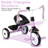 Itopfox Toddler Tricycle For Ages 2-4 Years, Kids Trike With Bell And Back Basket, 3 Wheel Bike Riding Toy Gift For Girls, Purple -Kitchen Chef GUEST c48efdd2 39c9 4508 999c 519aced7129e