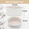 Itopfox Cute Woven Storage Basket With Handle, Gift-Ready Decorative Organizer For Baby Shower, Birthday, Raffle, Nursery, Home Storage -Kitchen Chef GUEST c4b945d1 63c3 4e95 ad46 7b20425842e7