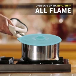 Itopfox Microwave Mat & Food Cover, Splatter Guard Silicone Trivet, Pot Holder, Drying Mat, Baking Place Mat, BPA Free Suction Lids For Bowls -Kitchen Chef GUEST c613f002 9b7d 44f8 9c40 e885357e9608