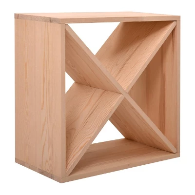 Itopfox 24 Bottle Wine Rack Holder Compact Cellar Cube Bar Storage Kitchen Decor Wood Display Home, Natural 10 Itopfox 24 Bottle Wine Rack Holder Compact Cellar Cube Bar Storage Kitchen Decor Wood Display Home, Natural - Image 8