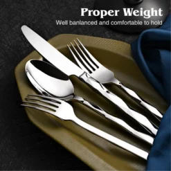 Itopfox Luxury 20-Piece Flatware Set For 4, 18/10 Stainless Steel Cutlery With Diamond Cut Design, Mirror Polished, Dishwasher Safe For Home, Wedding -Kitchen Chef GUEST c8aad7a9 bfc5 4da4 afac 762f782b98b9