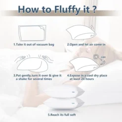 Itopfox Queen Size Pillows Set Of 2, Hotel Quality Cooling Pillows For Side Back Stomach Sleepers, Down Alternative Luxury Supportive Fluffy Pillows -Kitchen Chef GUEST c8edd25a 15a3 482f b44d 6229f80a7921