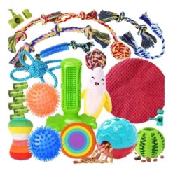 Itopfox 25 Pack Puppy Dog Toys For Teething, Entertainment & Interaction, Chew Toys With Rope, Treat Balls And Squeaky Toys For Puppies & Small Dogs -Kitchen Chef GUEST ca1b9f3a 3d68 4c5f 9ca2 1528288d8956