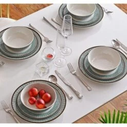 Itopfox Melamine Dinnerware Set, 12-Piece Plates And Bowls, Unbreakable And Dishwasher Safe, BPA-Free, Ideal For Indoor, Camping, BBQ, RV, Party -Kitchen Chef GUEST ca83a163 17bb 4373 95fb 27dd62bf4b9c