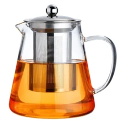 Itopfox Glass Teapot Stovetop Safe, Borosilicate Clear Tea Kettle With Removable Stainless Steel Infuser, Ideal For Loose Leaf And Blooming Tea -Kitchen Chef GUEST cb96e111 4570 4bd5 8904 28871dbbcd7f