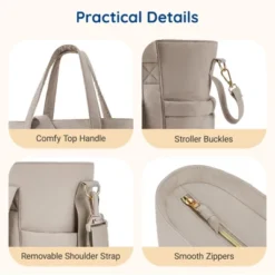 Itopfox Lightweight Diaper Tote Bag With Insulated Pockets, Stroller Straps, And Multiple Carry Options For Travel And Daily Use -Kitchen Chef GUEST cc78cc5a 9e11 4612 9fc4 8220abd0216a