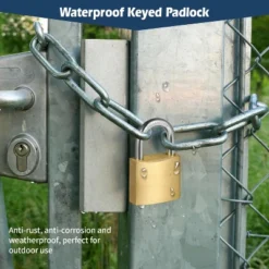 Itopfox 12-Pack Keyed Padlock, Waterproof & Rustproof Solid Brass Lock For Storage Unit, Shed, Garage & Fence Security -Kitchen Chef GUEST ccd16181 d8ba 4e59 a496 cc806054a7a0