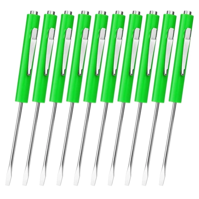 Itopfox 10-Piece Magnetic Pocket Screwdriver Set With Single Blade Head For Mechanical, Electrician, And Electronics Work (Green) 8 Itopfox 10-Piece Magnetic Pocket Screwdriver Set With Single Blade Head For Mechanical, Electrician, And Electronics Work (Green) - Image 6