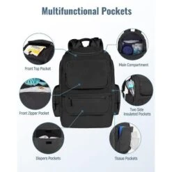 Itopfox Multifunctional Diaper Backpack With Insulated Pockets, Water Resistant Baby Bag For Men & Women, Stroller Straps, Black 14 Itopfox Multifunctional Diaper Backpack With Insulated Pockets, Water Resistant Baby Bag For Men & Women, Stroller Straps, Black -Kitchen Chef GUEST d04cbda5 21b9 4765 be44 e77fc7b9d9f6