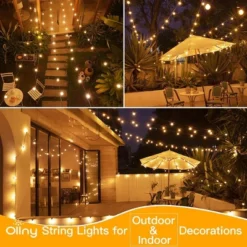 Itopfox 100FT Outdoor String Lights, Waterproof Connectable Shatterproof Outside Light With 50 Edison Spare LED Bulbs Plug In Patio Lights For Indoor -Kitchen Chef GUEST d05a7d0b 62b7 4d6f ae58 c51cd0a419f1