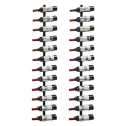 Itopfox 2 Pack Wall Mounted Wine Rack For 24 Bottles, Detachable Wine Storage Organizer Display Holder For Kitchen, Dining Room, Bar, Wine Cellar -Kitchen Chef GUEST d1c2c0e5 4d62 4aba b7e9 eeb8588abe15
