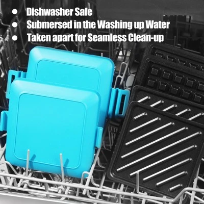 Itopfox Microwave Toaster Sandwich Maker, Waffle Maker, Panini Press, Dishwasher Safe, No Electricity, Fast Cooking, Time Saving, Portable For Travel 6 Itopfox Microwave Toaster Sandwich Maker, Waffle Maker, Panini Press, Dishwasher Safe, No Electricity, Fast Cooking, Time Saving, Portable For Travel - Image 4