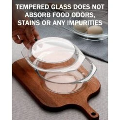 Itopfox Clear Round Glass Casserole With Lid, Microwave & Oven Safe Bakeware, Freezer & Dishwasher Friendly, Easy Grab Baking Dish 13 Itopfox Clear Round Glass Casserole With Lid, Microwave & Oven Safe Bakeware, Freezer & Dishwasher Friendly, Easy Grab Baking Dish -Kitchen Chef GUEST d5ea61de faa1 4508 8006 9040920436c9