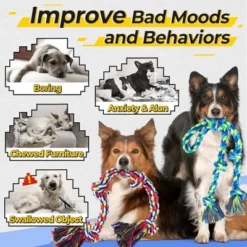 Itopfox Heavy Duty Dog Rope Toys For Aggressive Chewers, Tough Tug Of War Toys For Large, Medium & Small Dogs – 5 Pack With 2 Ropes & 3 Supplies -Kitchen Chef GUEST d66cb357 cf22 4c9f b101 0f552dead389