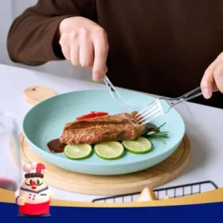 Itopfox 360-Piece Heavy Duty Clear Plastic Silverware Set - Forks, Spoons, Knives Heat Resistant Disposable Utensils For Parties, Events Everyday Use -Kitchen Chef GUEST d6cf58fe 7ad2 458e b516 21a7451d4083