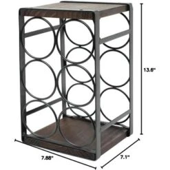 Itopfox Rustic Wood Countertop Wine Rack For 6 Bottles, No Assembly Required, Elegant Brown Finish For Kitchen Or Bar Display 16 Itopfox Rustic Wood Countertop Wine Rack For 6 Bottles, No Assembly Required, Elegant Brown Finish For Kitchen Or Bar Display -Kitchen Chef GUEST d74f29f8 8e1e 4950 b86b 7c633ca43146