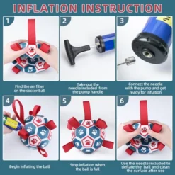 Itopfox Premium Dog Balls Toys, Pet Training Soccer Ball With Straps, Puppy Birthday Gifts, Dog Water Toy, Durable Herding Balls For Small Medium Dog -Kitchen Chef GUEST d7927e21 e5fa 4aec a4c2 30968610714c