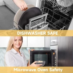 Itopfox Wheat Straw Dinnerware Set, 16PCS Unbreakable Microwave Safe Plates & Bowls For Kitchen & Camping, Eco-Friendly Dishware -Kitchen Chef GUEST d84cafc5 5e6f 421a 935c e7b0f5797a67