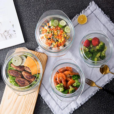 Itopfox Small Round Glass Casserole Dish With Lid, Microwave And Oven Safe Mini Glass Bowl For Cooking And Serving 8 Itopfox Small Round Glass Casserole Dish With Lid, Microwave And Oven Safe Mini Glass Bowl For Cooking And Serving - Image 6