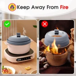 Itopfox Microwave Splatter Cover With Collapsible Design, Silicone Handle, And Steam Vent Hole For Safe And Even Cooking -Kitchen Chef GUEST dc7049a5 9a24 4060 907e b697f340b254