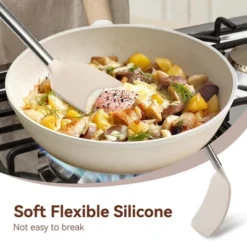 Itopfox Silicone Cooking Utensils Set 35 Pcs Kitchen Utensils With Holder Stainless Steel Handle Spatula, Spoons, Pasta Server, Cheese Grater, Masher -Kitchen Chef GUEST ddd312c8 4f63 40ef b6c8 580df74cc24a