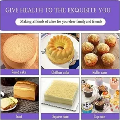 Itopfox Nonstick Silicone Bakeware Set, 7-Piece Baking Cake Pan Kit, BPA Free Heat Resistant With Silicone Brush For Bread Pizza Cupcake Muffin -Kitchen Chef GUEST ddf708ac 429a 4345 8895 c225cef65562