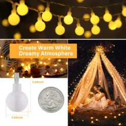 Itopfox 33ft 100 LED Globe String Lights With Remote, 8 Modes Fairy Lights For Indoor Outdoor Party Wedding Christmas Tree Decor, Warm White 12 Itopfox 33ft 100 LED Globe String Lights With Remote, 8 Modes Fairy Lights For Indoor Outdoor Party Wedding Christmas Tree Decor, Warm White -Kitchen Chef GUEST dfbef9e5 f07f 46e2 8dab 409dbdbf2451