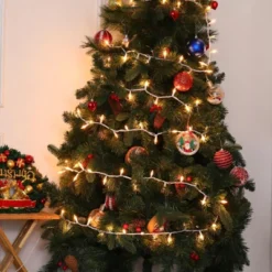 Itopfox Christmas Lights 100 Count Clear White Wire UL Certified Connectable Warm White String Lights For Tree, Garland, Home, Patio, Wedding, Party -Kitchen Chef GUEST dff059d0 7d44 4404 b027 2dc18b7f90a6