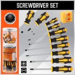 Itopfox 11-Piece Magnetic Screwdriver Set With 5 Phillips And 5 Flat Head Tips For Secure Fastening And Loosening, Includes Storage Box 13 Itopfox 11-Piece Magnetic Screwdriver Set With 5 Phillips And 5 Flat Head Tips For Secure Fastening And Loosening, Includes Storage Box -Kitchen Chef GUEST e0657b15 9bb6 4155 8b19 1e98677f2411