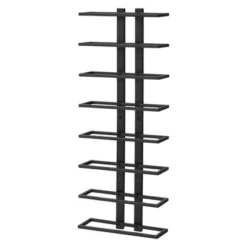 Itopfox 8-Tier Wall Mount Wine Rack For Bottles Display And Storage, Hanging Organizer For Living Room, Dining Room, Wine Cellar, Bar, Black -Kitchen Chef GUEST e1a09578 930b 4670 960e e87500832531