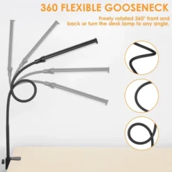 Itopfox LED Desk Lamp With Clamp, Eye-Caring Clip Light For Home Office, 3 Colors Full Brightness, Flexible Gooseneck USB Table Lamp -Kitchen Chef GUEST e25c813c 2251 4751 92c2 8e8de407395d