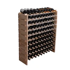 Itopfox Freestanding Wooden Wine Rack Cabinet, Stackable Storage Modular Countertop Holder For 100 Bottles -Kitchen Chef GUEST e5050813 4f5d 401a b51c efac2b33c750