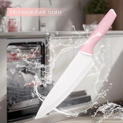 Itopfox Knife Set With Block And Sharpener, 15-Piece German Stainless Steel Knives, Ceramic Coating, Sharp Blade, Dishwasher Safe, Ergonomic Handle 3 Itopfox Knife Set With Block And Sharpener, 15-Piece German Stainless Steel Knives, Ceramic Coating, Sharp Blade, Dishwasher Safe, Ergonomic Handle