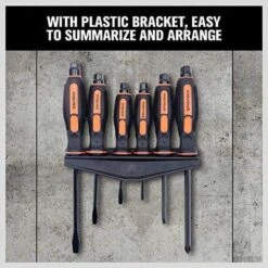 Itopfox 6-Piece Magnetic Screwdriver Set With 3 Phillips & 3 Flat Head Tips, Ergonomic Handle For Comfort & Control, Includes Wall-Mount Rack -Kitchen Chef GUEST e7505661 d356 4299 a5f5 f3dc56c601ef