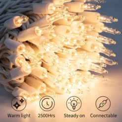 Itopfox Clear Christmas Lights Set With 100 Warm White Mini Bulbs For Indoor Christmas Tree, Garland, Wedding, Party, Festival Decoration 12 Itopfox Clear Christmas Lights Set With 100 Warm White Mini Bulbs For Indoor Christmas Tree, Garland, Wedding, Party, Festival Decoration -Kitchen Chef GUEST e8c4f16a 2d58 47f4 8940 8e27d6095afb