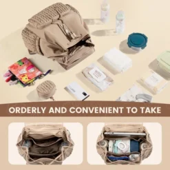 Itopfox Small Baby Diaper Backpack, Water-Resistant Travel Bag For Mom With Changing Pad, Stroller Straps, Lightweight & Stylish - Khaki 14 Itopfox Small Baby Diaper Backpack, Water-Resistant Travel Bag For Mom With Changing Pad, Stroller Straps, Lightweight & Stylish - Khaki -Kitchen Chef GUEST eca12b25 c106 4c22 b645 c87b1e771ce9