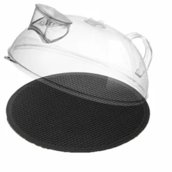 Itopfox Microwave Splatter Cover With Water Steamer, Clear Lid For Food, Integrated Handle, BPA-Free Splatter Guard, Essential Kitchen Gadgets -Kitchen Chef GUEST ed191ec8 fbc2 45f5 9058 e41ff2e53010