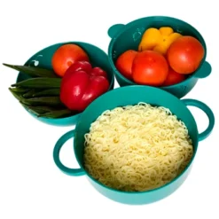 Itopfox Microwave Ramen Bowl With Removable Strainer, Noodle Cooker And Steamer For Cooking Food And Vegetables, Large Capacity, Green -Kitchen Chef GUEST ed5359f7 3cd1 411a b696 3bacdbb2c354