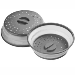 Itopfox 2-Pack Collapsible Microwave Cover With Grip Handle, Splatter Proof For Plates & Bowls, Dishwasher Safe & BPA Free Kitchen Gadget -Kitchen Chef GUEST ee51ee18 8544 4b3f 9d9e d433ed8deb6d