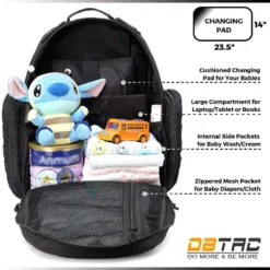 Itopfox Large Diaper Backpack For Men With Changing Mat, Insulated Pockets, Wipe Pocket, Stroller Straps, Black -Kitchen Chef GUEST f04603e0 73bd 46d3 8b1f d7dbc4d643b5